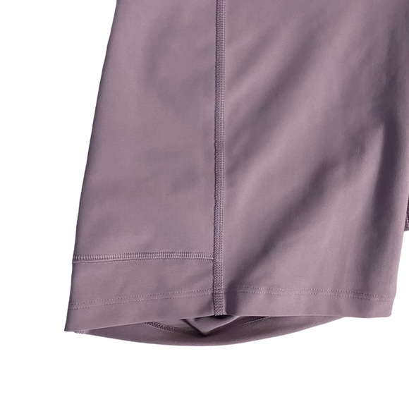 Old Navy High Rise Lavender Lilac Biker Shorts Powersoft Compression Go-Dry L - Picture 4 of 15